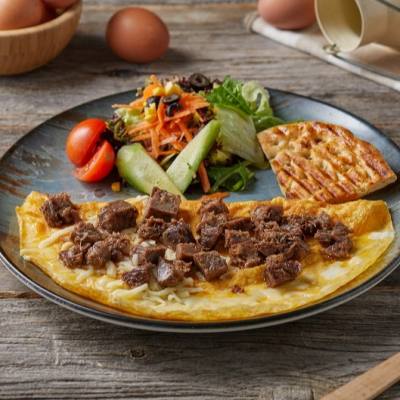 KAVURMA KAŞARLI OMLET