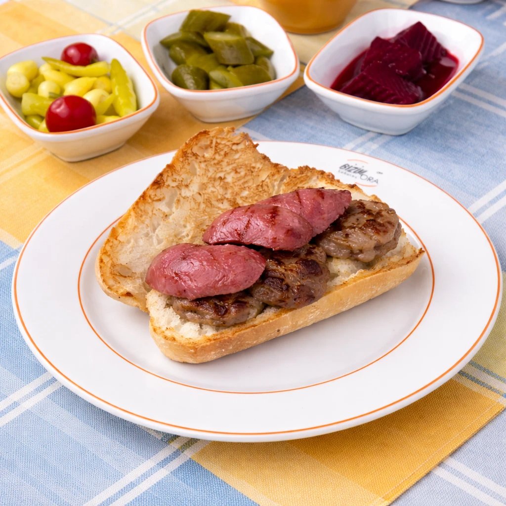 Yarım Ekmek Arası Köfte Sucuk Karışık