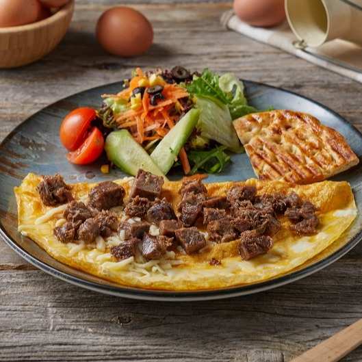 KAVURMA KAŞARLI OMLET